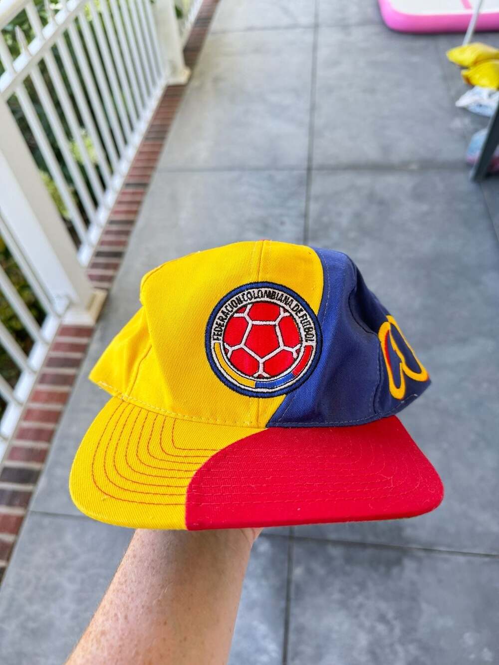 Vintage 1994 Umbro International Wave Hat Colombia Soccer Snapback